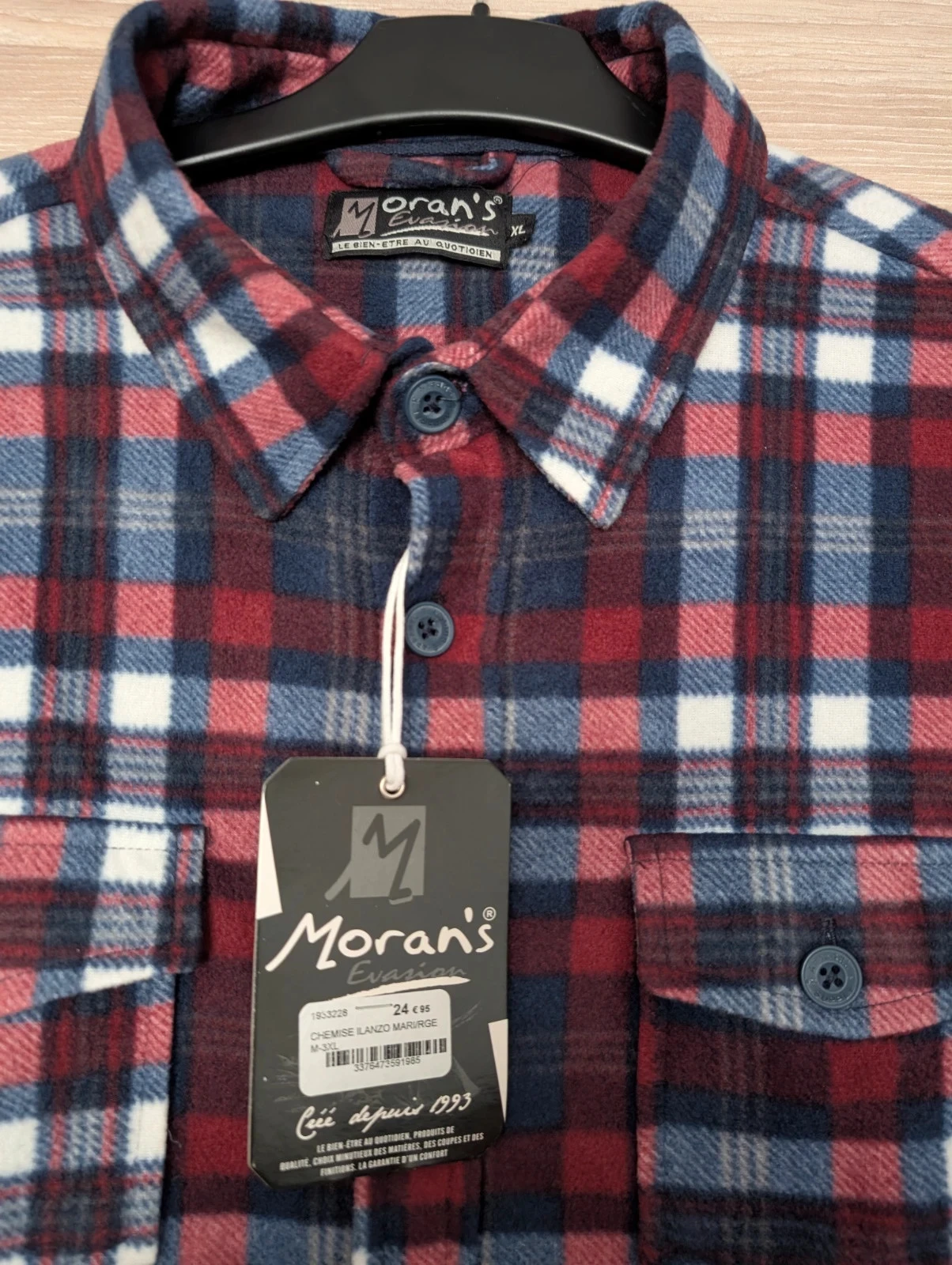 Sobrecasaco polar Morans para homem tamanho XL, novo – photo 3